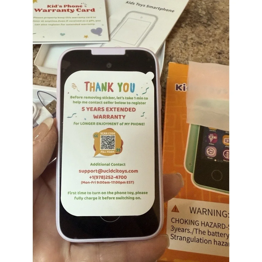 Kids Toy Phone Kids Smart Phone for Toddler Boy Girls Touchscreen Camera Games